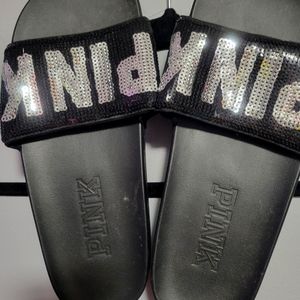 Pink slides sequin